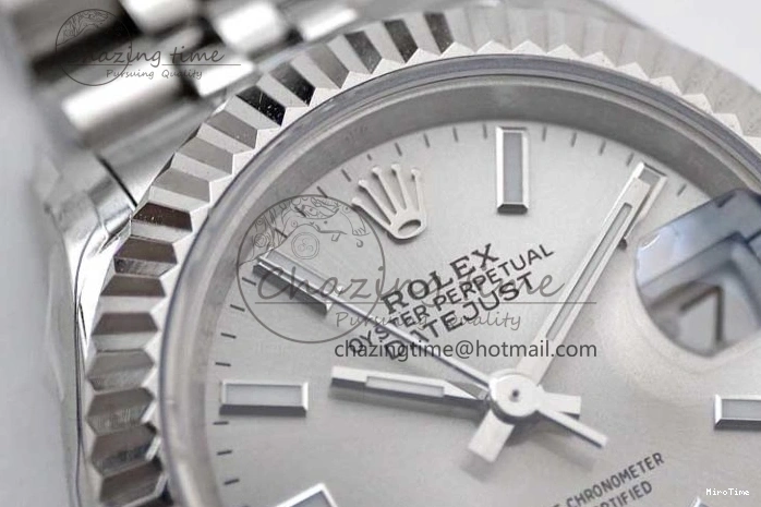 MiroTime 0103 Lady DateJust 28 SS TWF 1:1 Best Edition 904L Steel Silver Dial on President Bracelet NH Stylish 2178